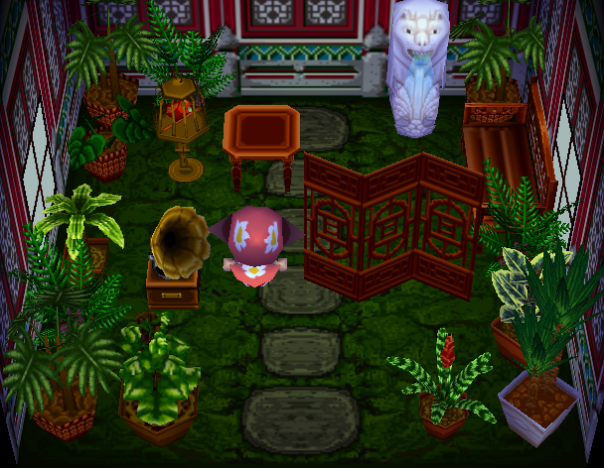 Interior of Aziz's house in Animal Crossing