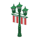 Street Lamp with Banners (Green - Red) NH Icon.png