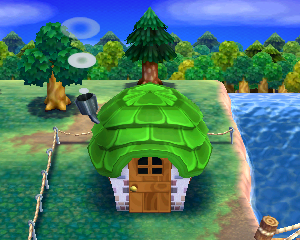 Default exterior of Jay's house in Animal Crossing: Happy Home Designer