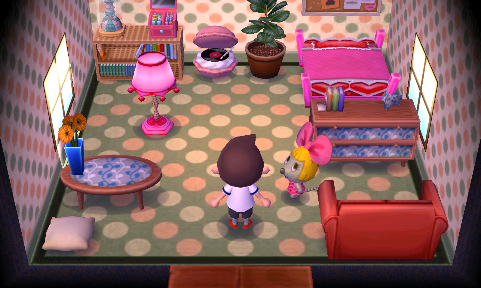 Interior of Penelope's house in Animal Crossing: New Leaf