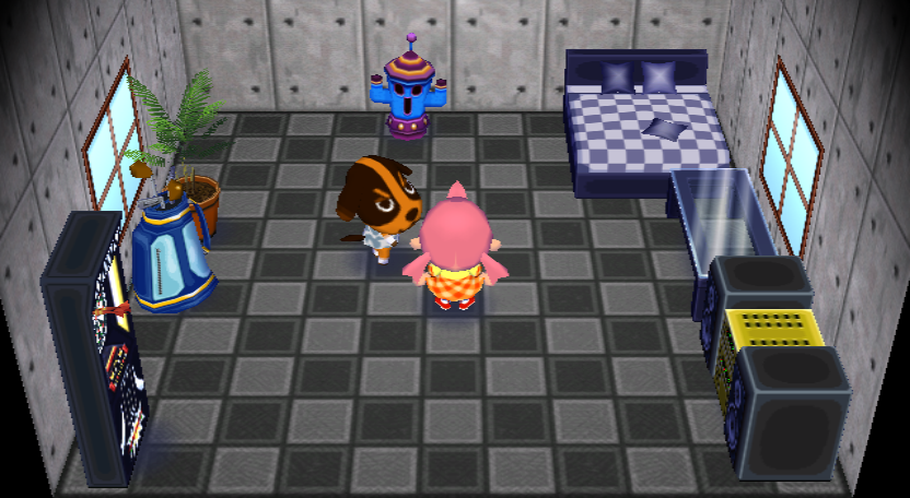Interior of Butch's house in Animal Crossing: City Folk