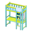 Loft Bed with Desk (Light Blue - Light Blue) NH Icon.png