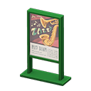 Poster Stand (Green - Jazz Concert) NH Icon.png