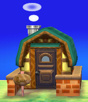 Exterior of Bea's house in Animal Crossing: New Leaf