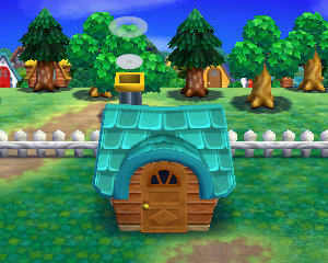 Default exterior of Claude's house in Animal Crossing: Happy Home Designer