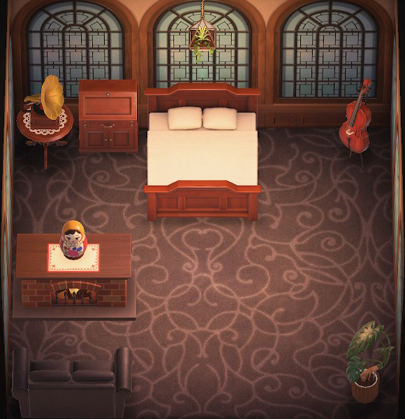 Interior of T-Bone's house in Animal Crossing: New Horizons