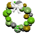 Ornament wreath's Light green variant