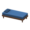 Simple Bed (Brown - Blue) NH Icon.png