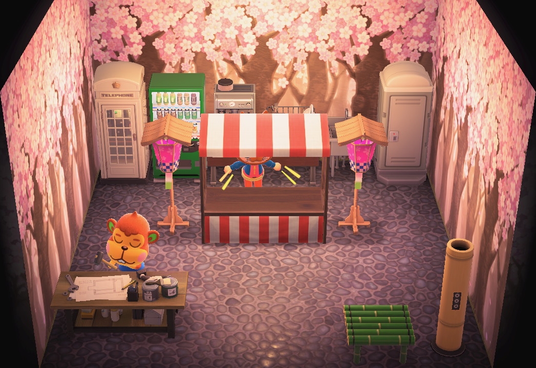 Interior of Flip's house in Animal Crossing: New Horizons