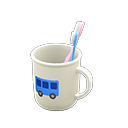 Toothbrush-and-Cup Set (White - Bus) NH Icon.png