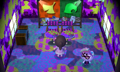 Interior of Cece's house in Animal Crossing: New Leaf