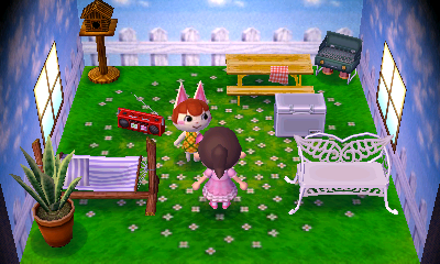 Interior of Felicity's house in Animal Crossing: New Leaf