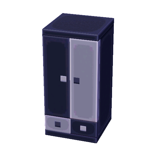 FileModern Wardrobe (Monochromatic) NL Model.png Animal Crossing Wiki Nookipedia
