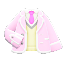 School Uniform with Necktie (Pink) NH Icon.png