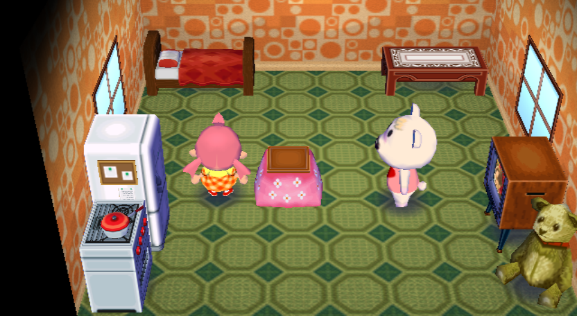 Interior of Tutu's house in Animal Crossing: City Folk