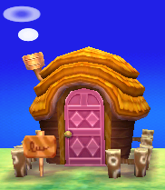 Exterior of Fauna's house in Animal Crossing: New Leaf