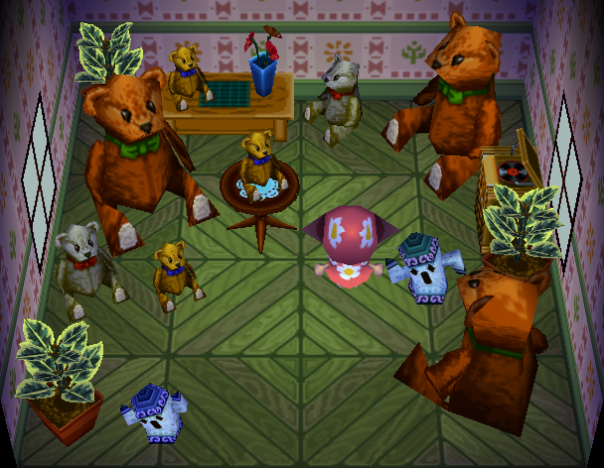 Interior of Maple's house in Animal Crossing