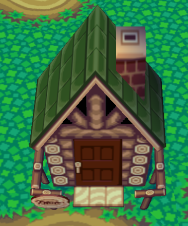 Exterior of Bunnie's house in Template:PG, DnMe+