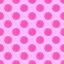The Peach pink pattern for the polka-dot table.