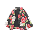 Rose-print jacket