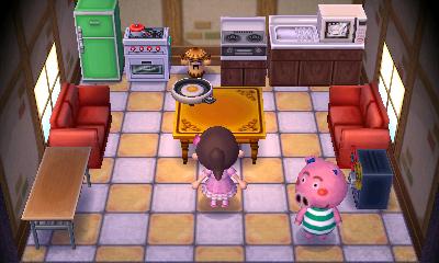 Interior of Curly's house in Animal Crossing: New Leaf