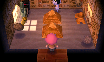 Interior of Lucky's house in Animal Crossing: New Leaf