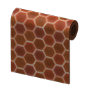 Honeycomb-tile wall
