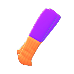 Aerobics leggings's Purple & orange variant