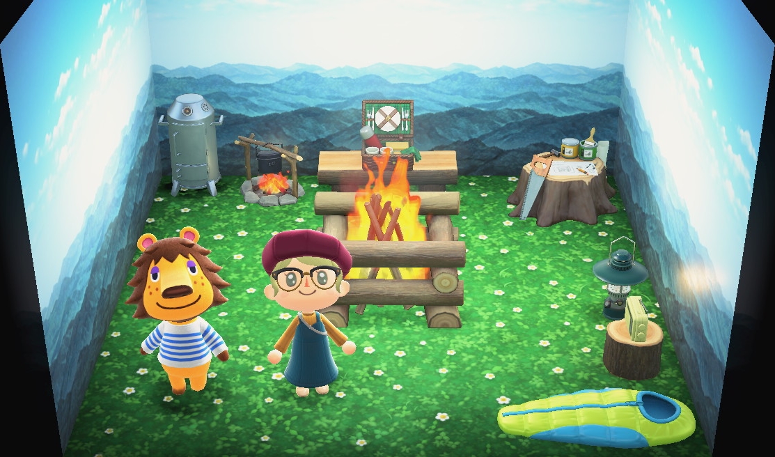 Interior of Rex's house in Animal Crossing: New Horizons