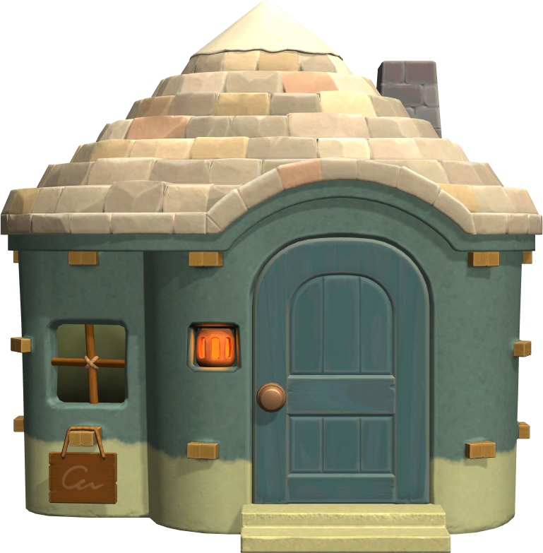 Exterior of Sprinkle's house in Animal Crossing: New Horizons