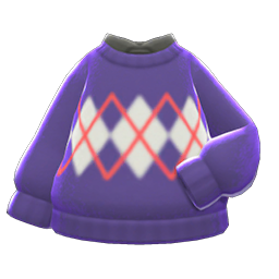 Argyle Sweater (Purple) NH Icon.png