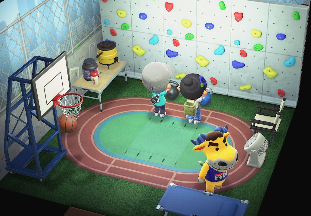 Interior of Coach's house in Animal Crossing: New Horizons
