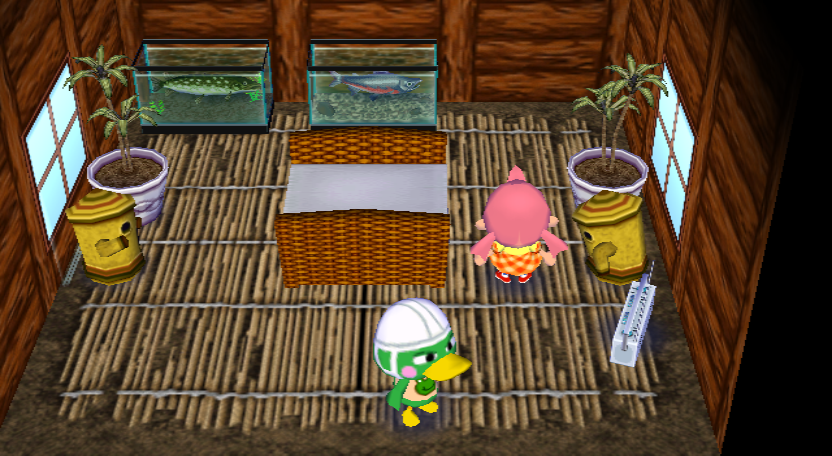 Interior of Scoot's house in Animal Crossing: City Folk