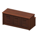 Reception counter's Dark wood variant