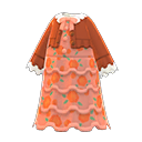Frilly Dress (Brown) NH Storage Icon.png