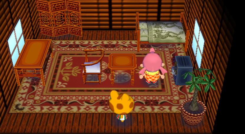 Interior of Cousteau's house in Animal Crossing: City Folk
