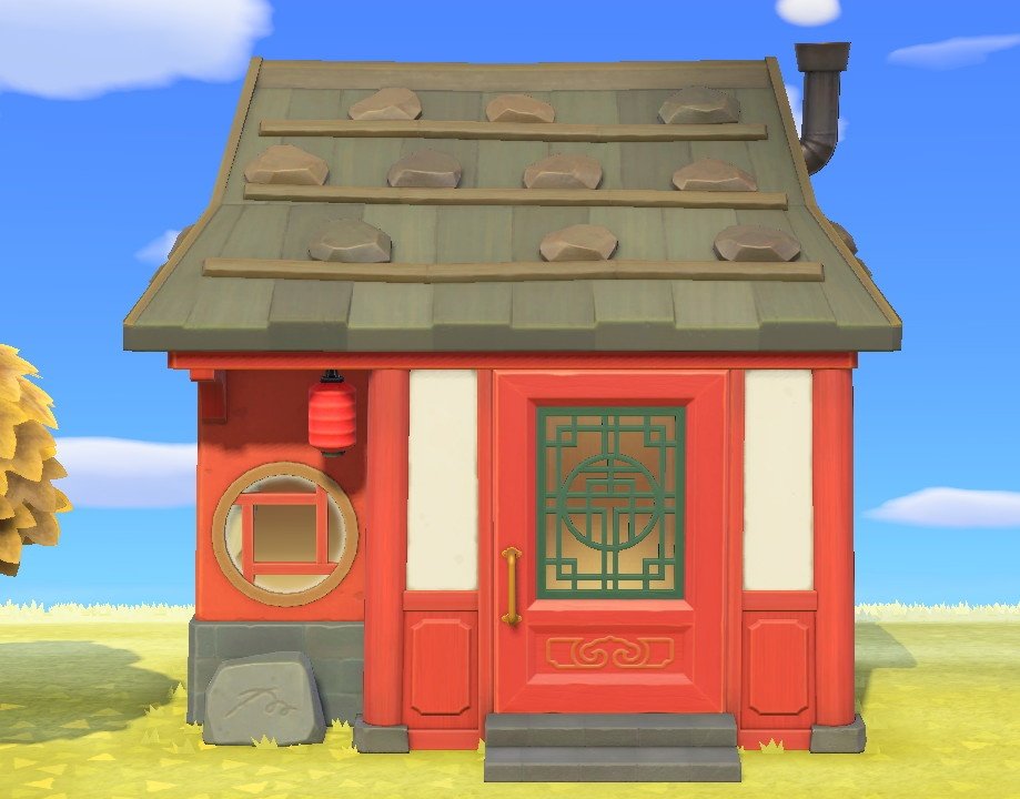 Exterior of Tiansheng's house in Animal Crossing: New Horizons