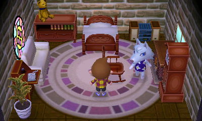 Interior of Whitney's house in Animal Crossing: New Leaf