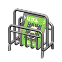 Tubular magazine rack