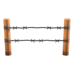 barbed-wire fence