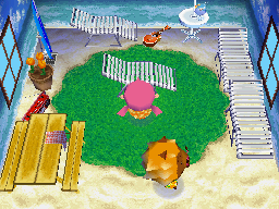 Interior of Bud's house in Animal Crossing: Wild World