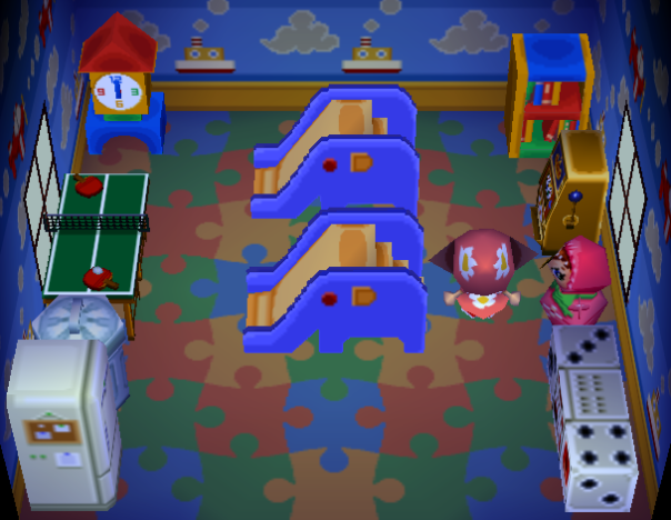 Interior of Paolo's house in Animal Crossing