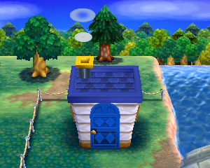 Default exterior of Sterling's house in Animal Crossing: Happy Home Designer