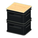 Stacked Bottle Crates (Black - None) NH Icon.png