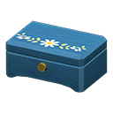 Wooden Music Box (Blue - White Flower) NH Icon.png