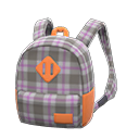 Checkered backpack