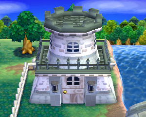 Default exterior of Apollo's house in Animal Crossing: Happy Home Designer
