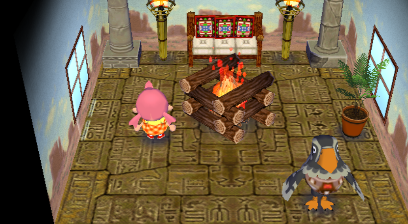 Interior of Avery's house in Animal Crossing: City Folk