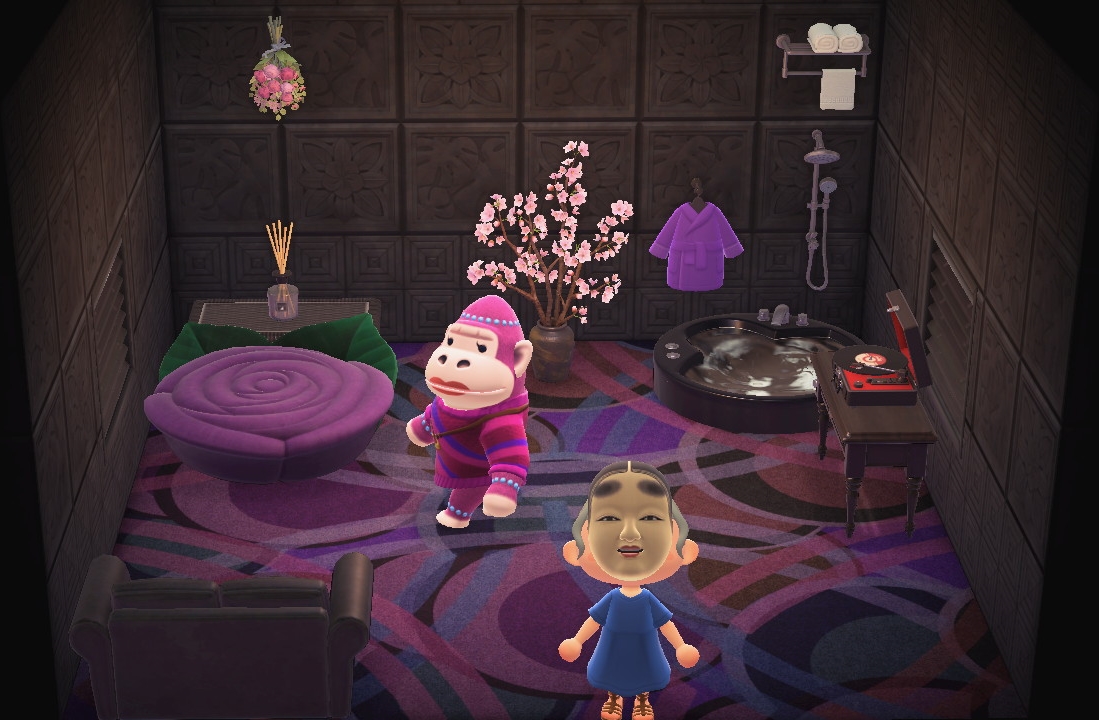Interior of Violet's house in Animal Crossing: New Horizons