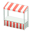Stall (White - Red Stripes) NH Icon.png